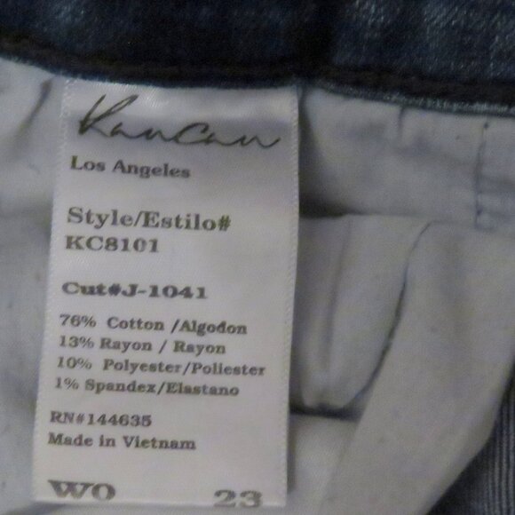 Kancan Womens Size 23 Medium Wash Style KC8101 Denim Blue Jeans - Picture 7 of 15